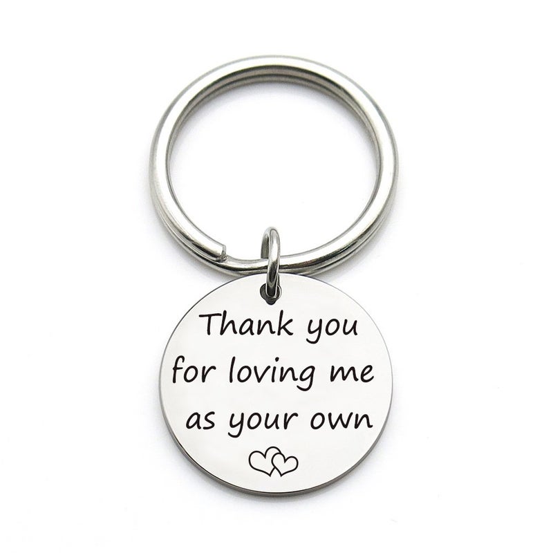 XGAKWD Step Mom Mother Gift, Thank You for Loving Me as Your Own, Mom in Law Gifts Idea for Mothers Day from Husband Daughter Son Kids - Image 1